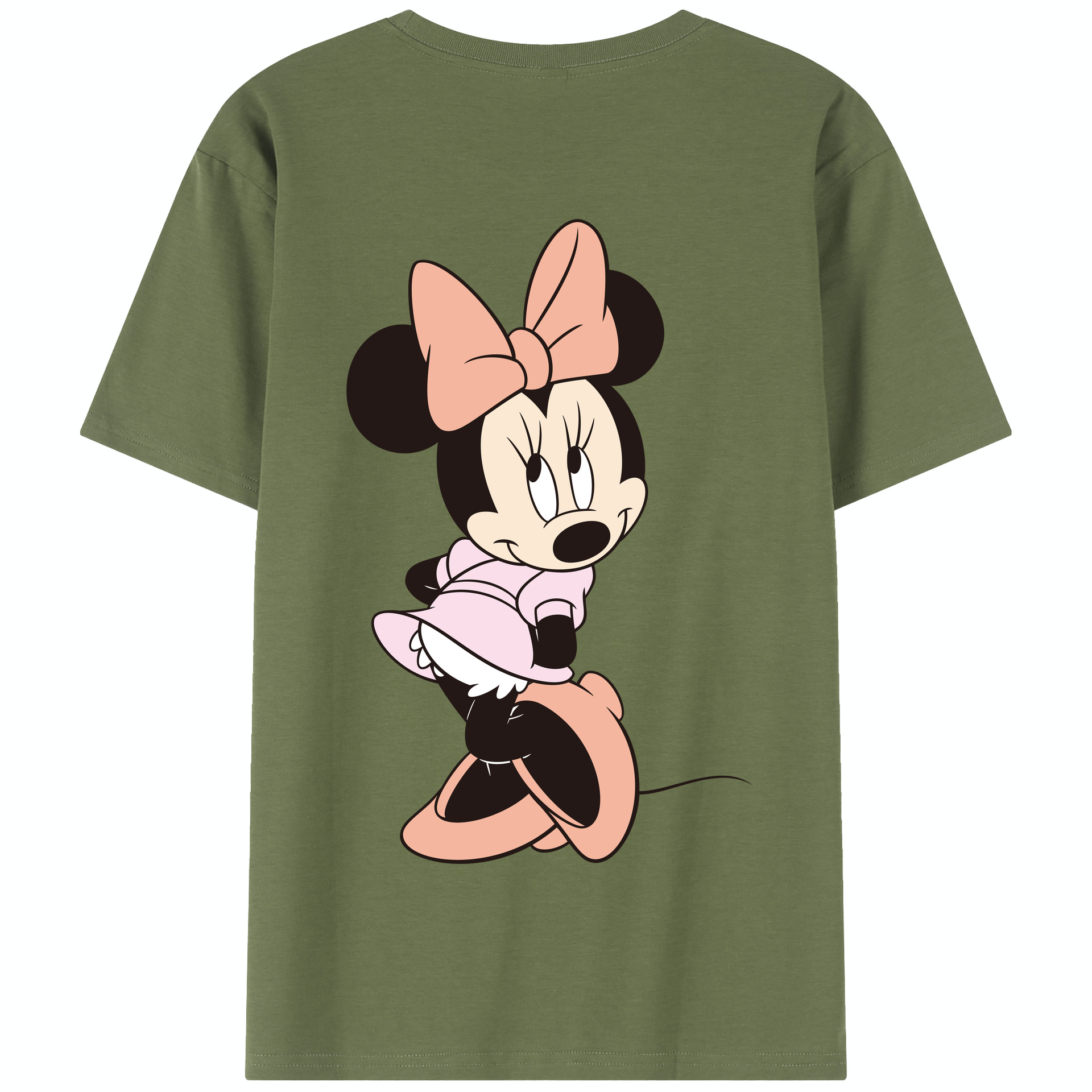 （画像用） ミッキーマウス Mickey Mouse 綿100％半袖Tシャツ（背面プリント）